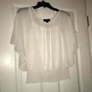 Very pretty and comfortable white blouse